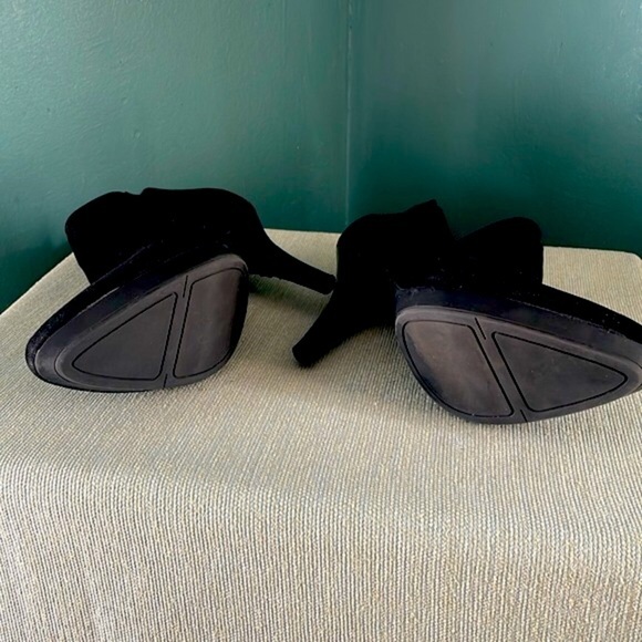 Black suede leatherAnkle Boots Nine West size 8 - Picture 8 of 10